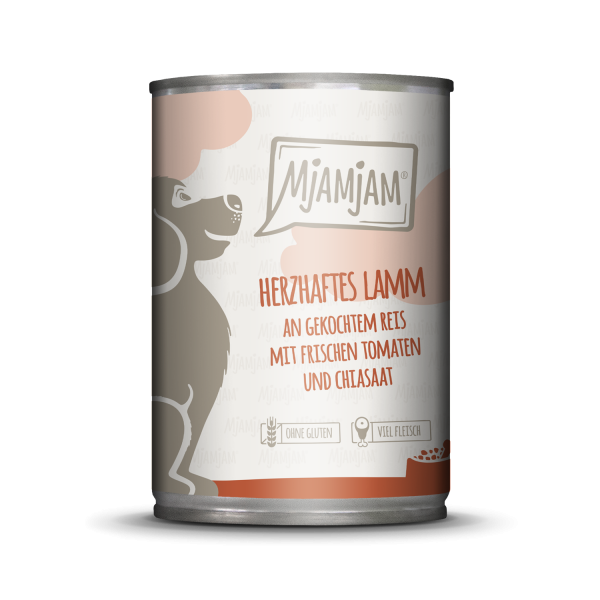 MjAMjAM Hund Lamm+Reis+Tomaten 400gD