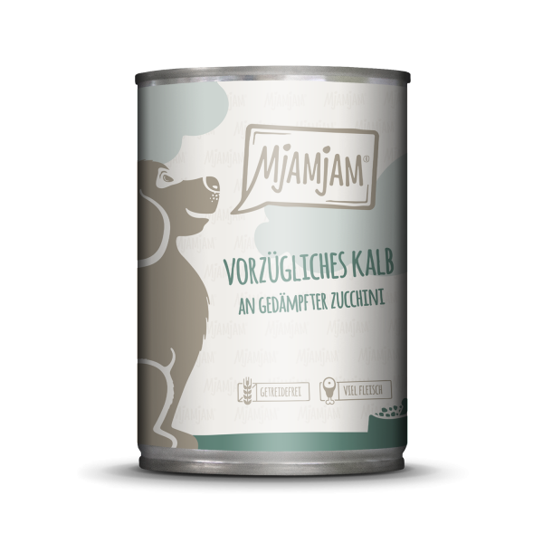 MjAMjAM Hund Kalb+Zucchini 400gD