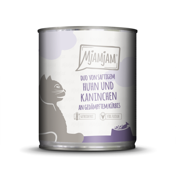 MjAMjAM Katze DUO Hühnchen+Kaninchen+Kürbis 800gD