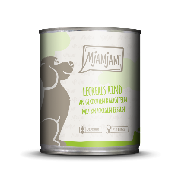 MjAMjAM Hund Rind+Kartoffeln+Erbs. 800gD