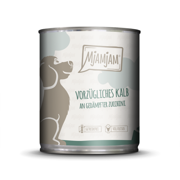 MjAMjAM Hund Kalb+Zucchini 800gD