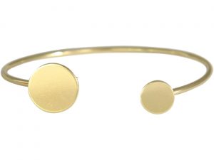 Gemshine - Damen - Armband - Armreif - Gold - Design - Kreis - Rund - Scandi - Minimalistisch - Geometrisch - Design