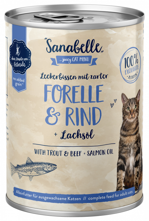 Sanabelle Forelle+Rind 400gD