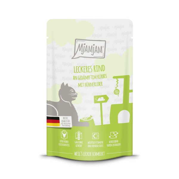 MjAMjAM Katze Rind+Kürbis125gP