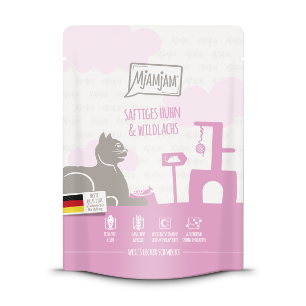 MjAMjAM Katze Huhn+Wildlachs 300gP