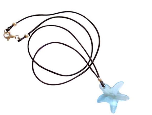 Gemshine - Damen - Halskette - Anhänger - Seestern - *Aquamarin* - Blau - 925 Silber - MADE WITH SWAROVSKI ELEMENTS® - 45 cm – Bild 3