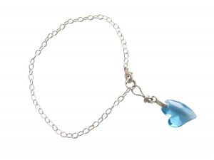 Gemshine  - Damen - Herz - Armband - 925 Silber - Devoted 2 U - *Aquamarin* - Blau - MADE WITH SWAROVSKI ELEMENTS®