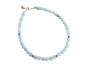 Gemshine Aquamarin Armband in 925 Silber - Handgemacht in München / Deutschland. Im eleganten Geschenketui geliefert.